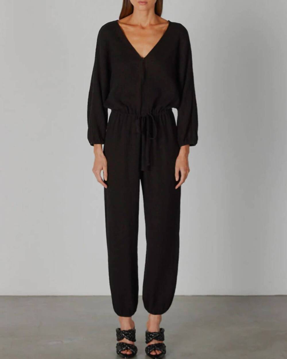 NEW ENZA COSTA gauze jumpsuit in black